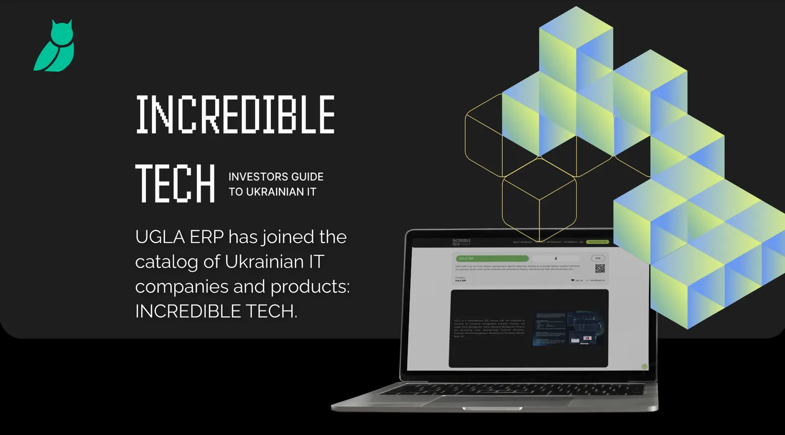 UGLA ERP joins the INCREDIBLE TECH catalogue